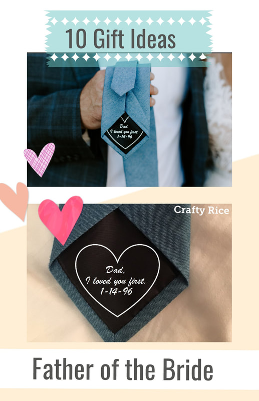 Crafty Rice - 10 ideas for secret messages to the father of the bride